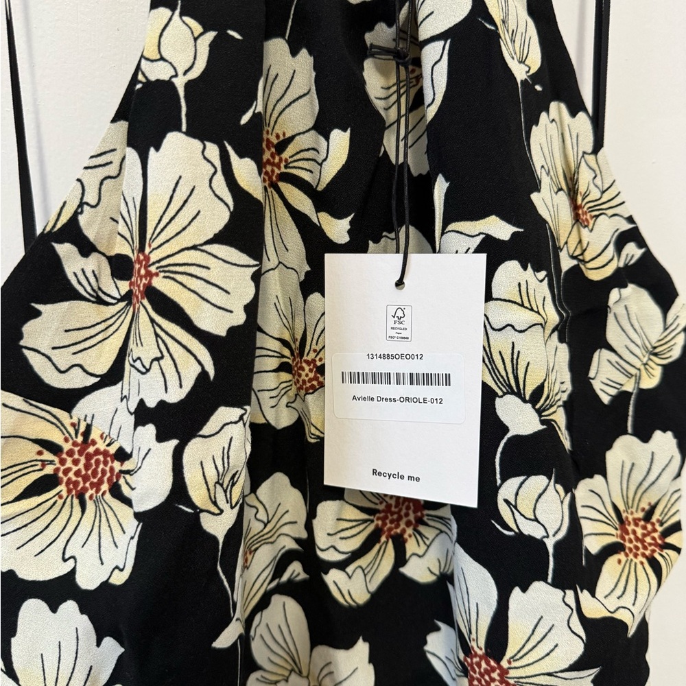 Reformation Floral Halter Midi Dress NWT | Open Back Summer Wedding Guest - Picture 3 of 4